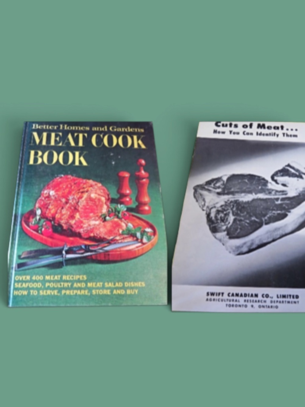 Better Homes and Gardens Meat Cookbook Plus Booklet on Cuts of Meat